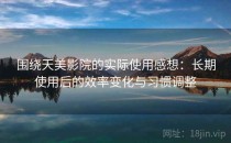 围绕天美影院的实际使用感想：长期使用后的效率变化与习惯调整