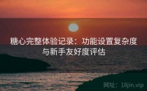 糖心完整体验记录：功能设置复杂度与新手友好度评估
