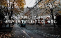 第一次用天美糖心时的真实感受：普通用户视角下的优缺点盘点，天美t1