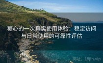 糖心的一次真实使用体验：稳定访问与日常使用的可靠性评估