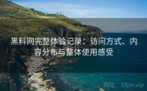 黑料网完整体验记录：访问方式、内容分布与整体使用感受