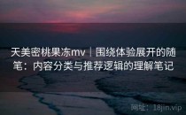 天美密桃果冻mv｜围绕体验展开的随笔：内容分类与推荐逻辑的理解笔记