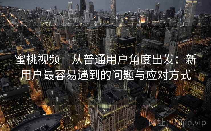 蜜桃视频｜从普通用户角度出发：新用户最容易遇到的问题与应对方式  第2张
