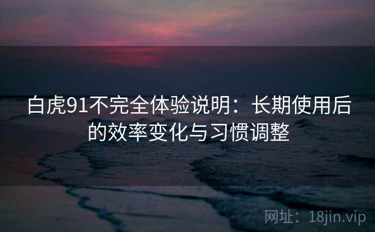 白虎91不完全体验说明：长期使用后的效率变化与习惯调整  第1张