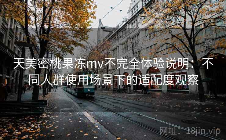 天美密桃果冻mv不完全体验说明：不同人群使用场景下的适配度观察  第1张