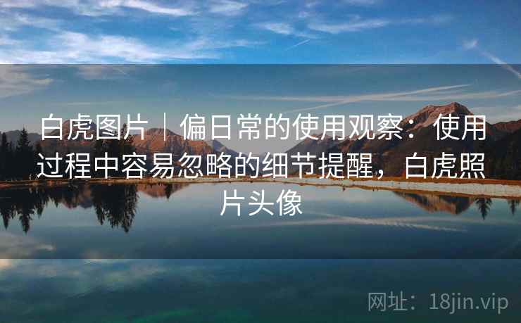 白虎图片｜偏日常的使用观察：使用过程中容易忽略的细节提醒，白虎照片头像  第2张