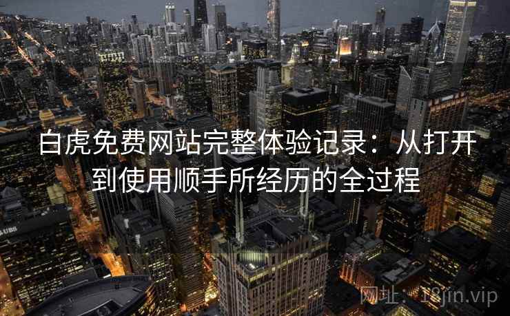 白虎免费网站完整体验记录：从打开到使用顺手所经历的全过程  第1张