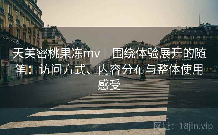 天美密桃果冻mv|围绕体验展开的随笔:访问方式、内容分布与整体使用感受 第2张 天美密桃果冻mv|围绕体验展开的随笔:访问方式、内容分布与整体使用感受 第2张